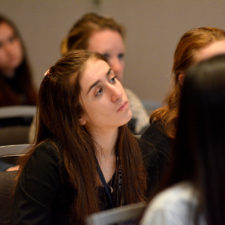 Audience member at Art of the Interview workshop. Boston Renaissance Waterfront Hotel.