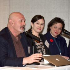 Roger Carroll speaks at the Strengthening Local News workshop.