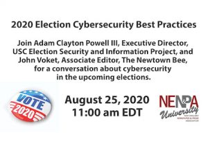 2020 Election Cybersecurity Best Practices