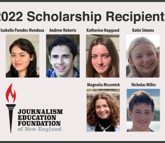 Journalism Education Foundation of New England Announces 2022 Scholarship Recipients