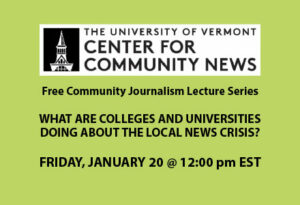 What are colleges and universities doing about the local news crisis?