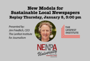 NENPA U: New Models for Sustainable Local Newspapers