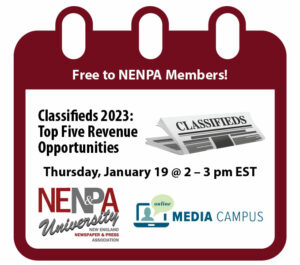 NENPA U: Classifieds 2023 – Top Five Revenue Opportunities