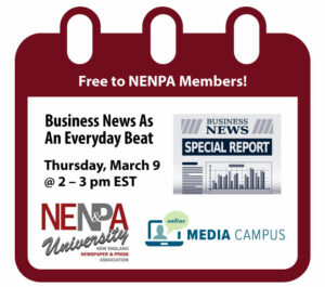 NENPA U: Business News as an Everyday Beat