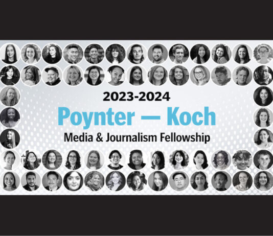 Five from New England awarded Poynter-Koch Media and Journalism Fellowship for 2023-24