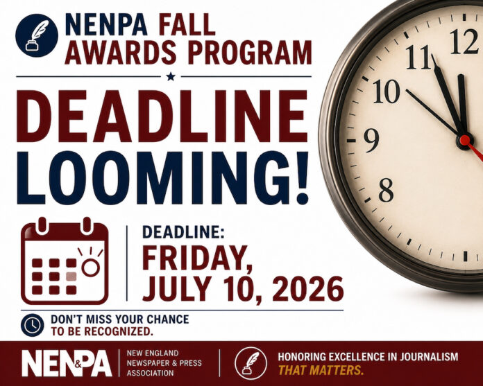 2026 Fall Awards Deadline Looming