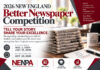 2026 New England Better Newspaper Competition Opens for Entries