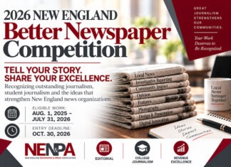 2026 New England Better Newspaper Competition Opens for Entries