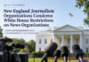 Joint Statement: New England Journalism Organizations Condemn White House Restrictions on News Organizations